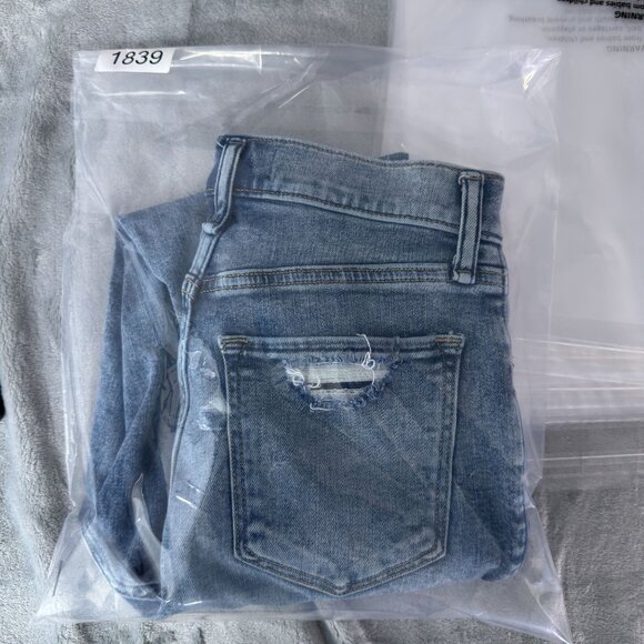 Abercrombie & Fitch Skinny Jeans SZ 26/2s Womens Ankle High Rise Distressed Blue - Picture 11 of 11